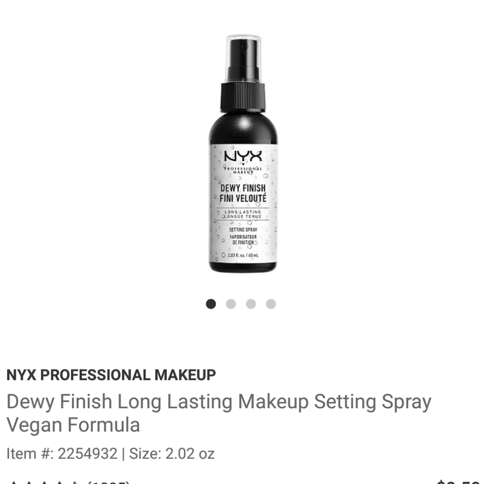 🥳 Dewy Finish Setting Spray